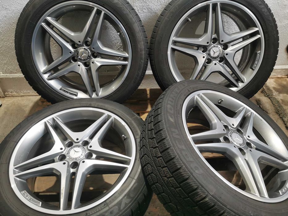 Jante Originale Mercedes AMG. A-B CLASS/CLA. R 18 cu anvelope de iarna