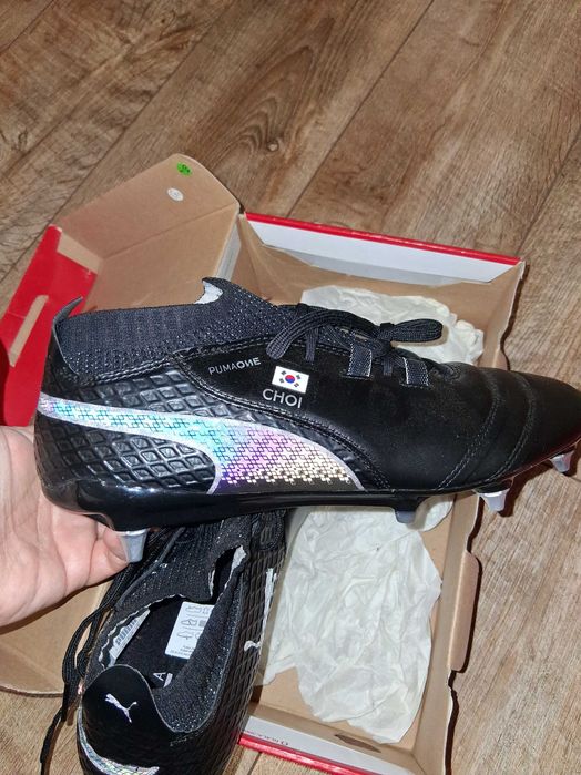 н.40 1/2;41 Puma One 17.1 Mx Black/White/Silver SG футболни обувки