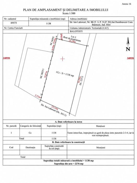 TEREN DE VÂNZARE – DUMBRĂVENI, ILFOV | 1.140 MP | Proiect spatii comerciale in curs de autorizare - Mai multe