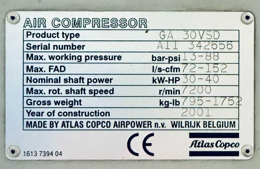 Anunț Premium – Compresor Atlas de Înaltă Performanță