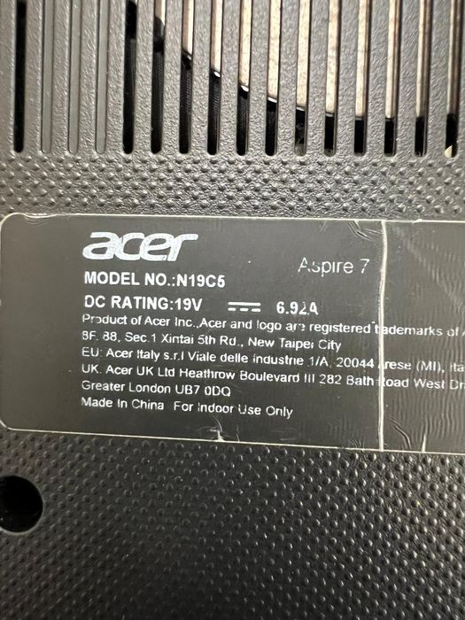 Laptop Acer Aspire 7 Amanet BKG