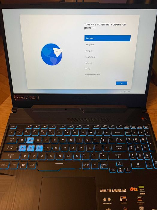 ПРОДАВАМ геймърски Asus TUF A15 FA506NFR