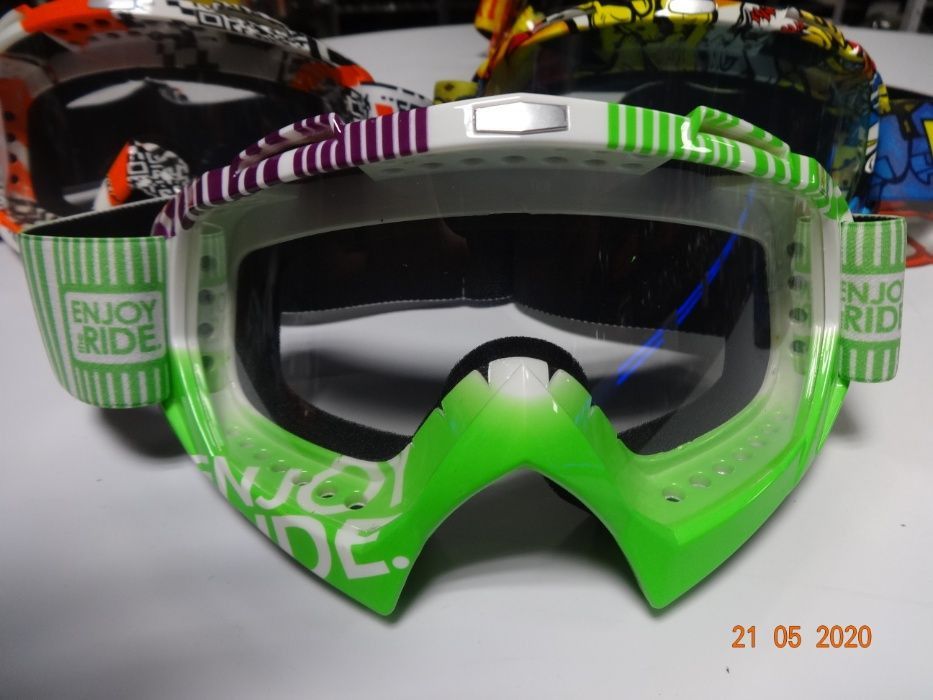 Очила за мотокрос крос ендуро маска прозрачни мото мотор