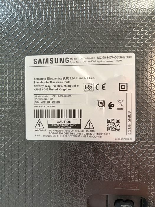 Телевизор Samsung 22” LED Full HD