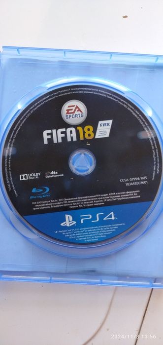 Продается диск ps 4 fifa 2018т
