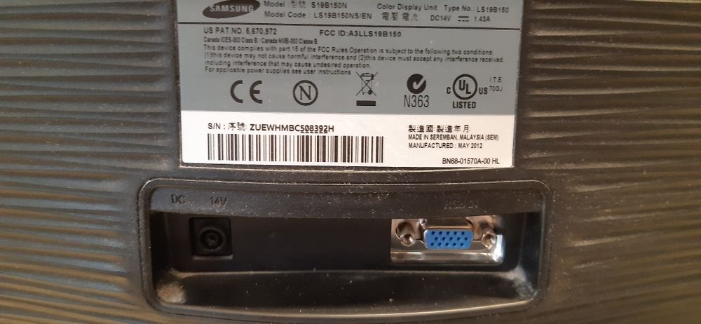 Самсунг монитор 19'' S19B15ON