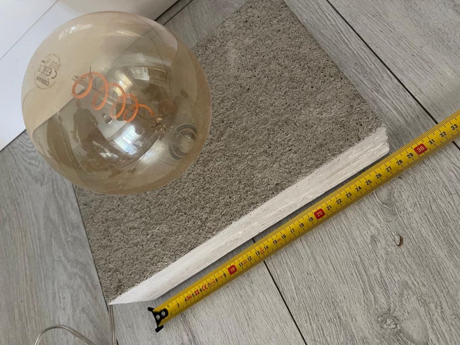 Mid century lampa brutalist ciment