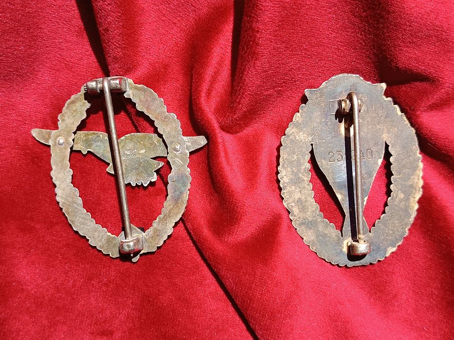 WW2 Lot  6 insigne germane Luftwaffe și Fallschirmjager/Repro noi ! Preț pentru o piesa !
