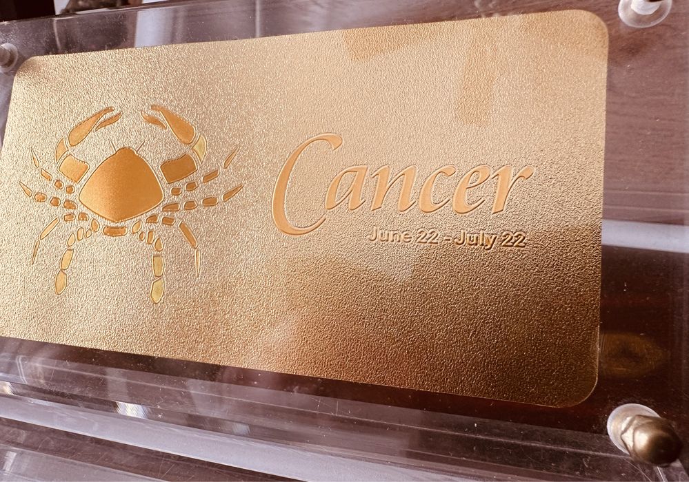 Placuta Zodia RAC - Foita Aur 24k