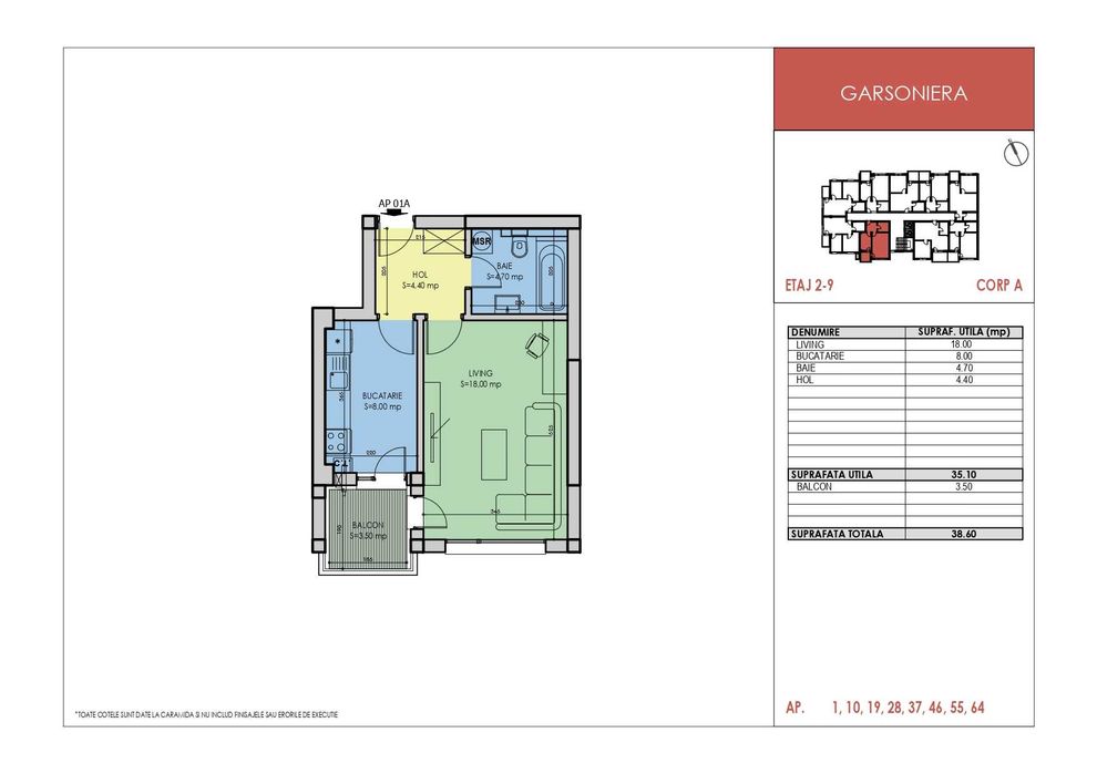 Garsoniera decomandata Apollo Residence, metrou Berceni, pasarela