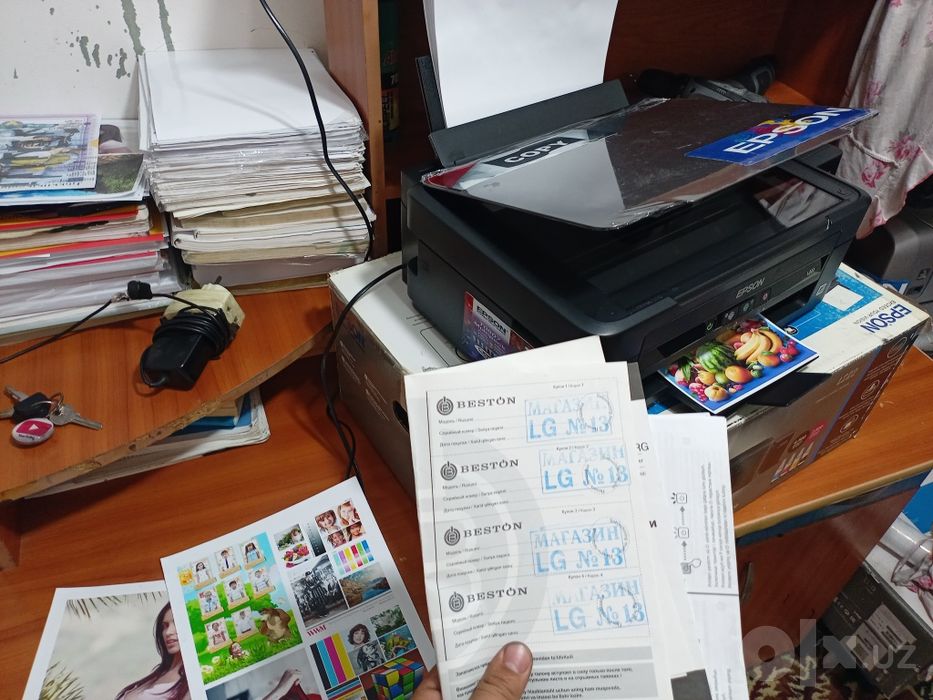 EPSON L222 HD tiniq chiqaradigan tezkor KOPIYA_Skanerli rangli prnter