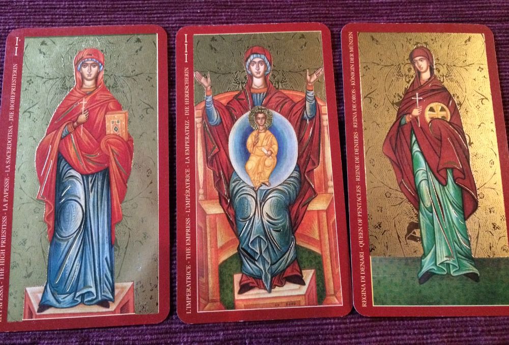 Tarot ortodox de Aur sfinti crestini-Cărți Tarot ed lim lux(aurii)-SIG