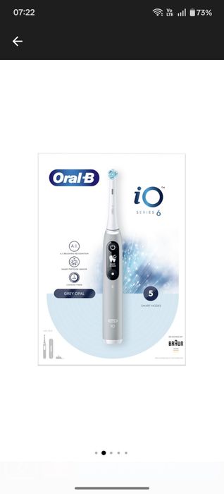 Oral B iO6 Нов, Неразопакован с 2год. Гаранция