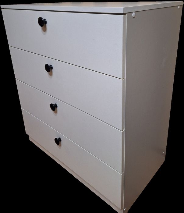 Комод белый 80×90×45