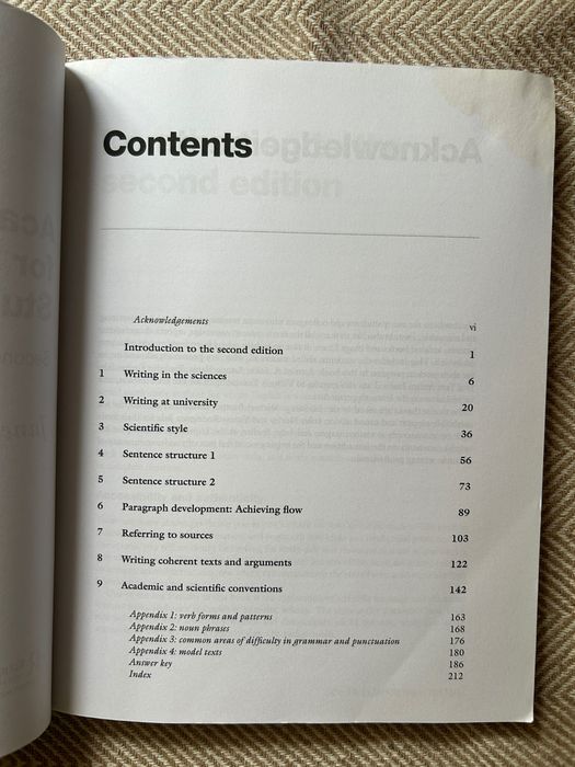 Academic writing for international students of science