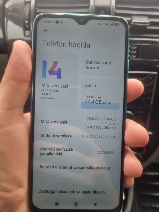 Sotiladi Redmi 9T 4/128