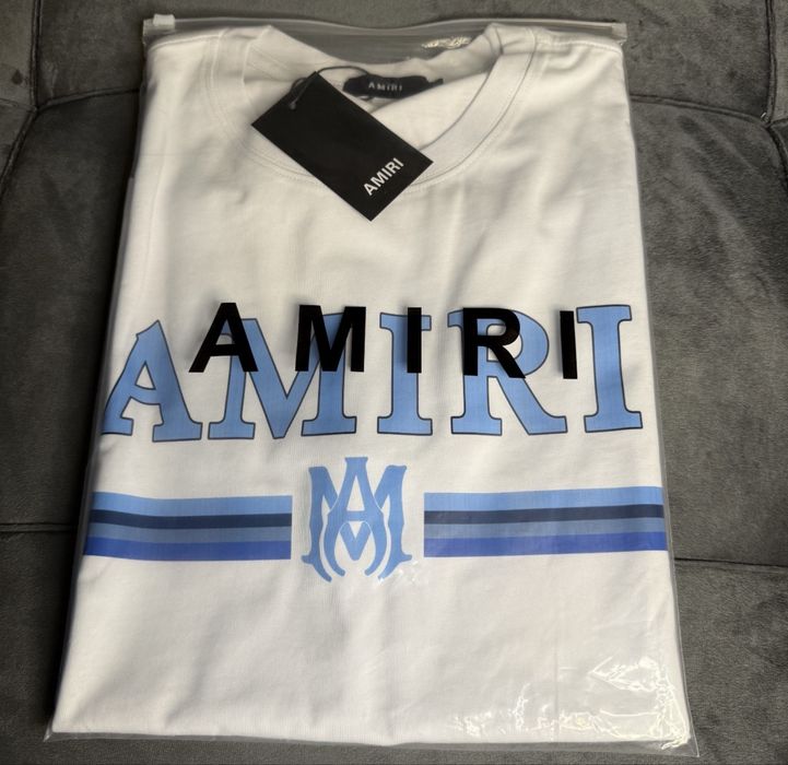 Tricou Amiri alb calitate Premium