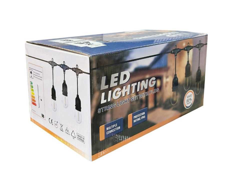 Водоустойчиви соларни лампи, 10м с дистанционно, Димиране Свързващи се