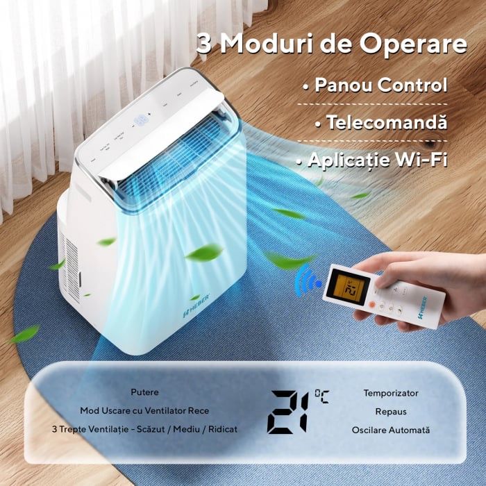 Vand aer conditionat portabil Heber 12000 btu nou