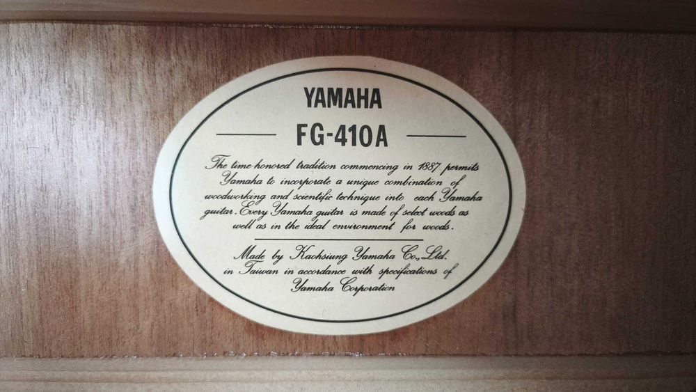 Chitara actustica Yamaha FG410A Taiwan - 1994 - NOUA - Garanție