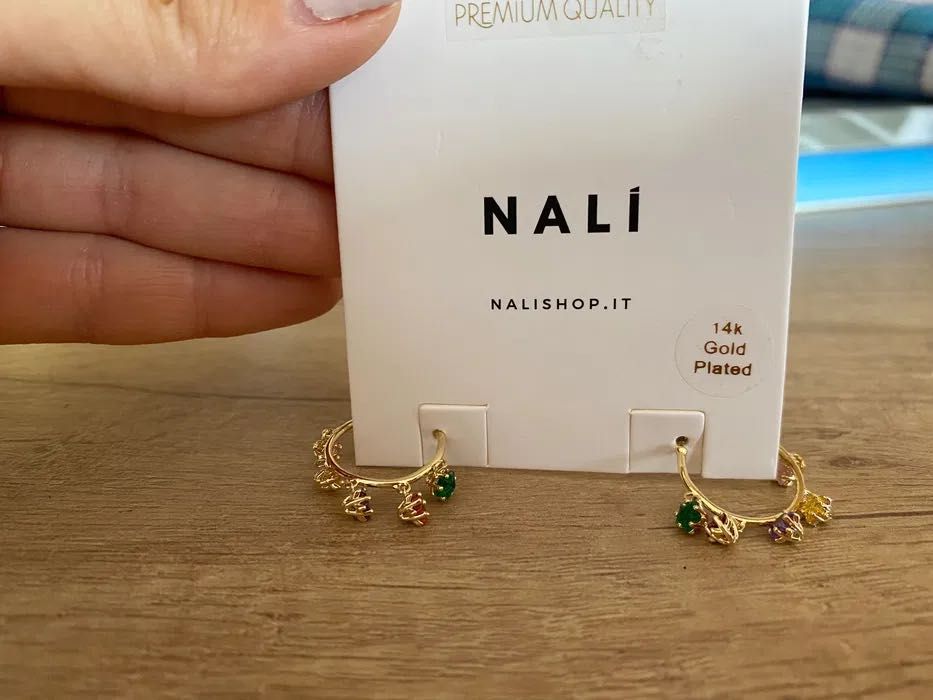 НАМАЛЕНИЕ Nali Обици позлатени 14 ct