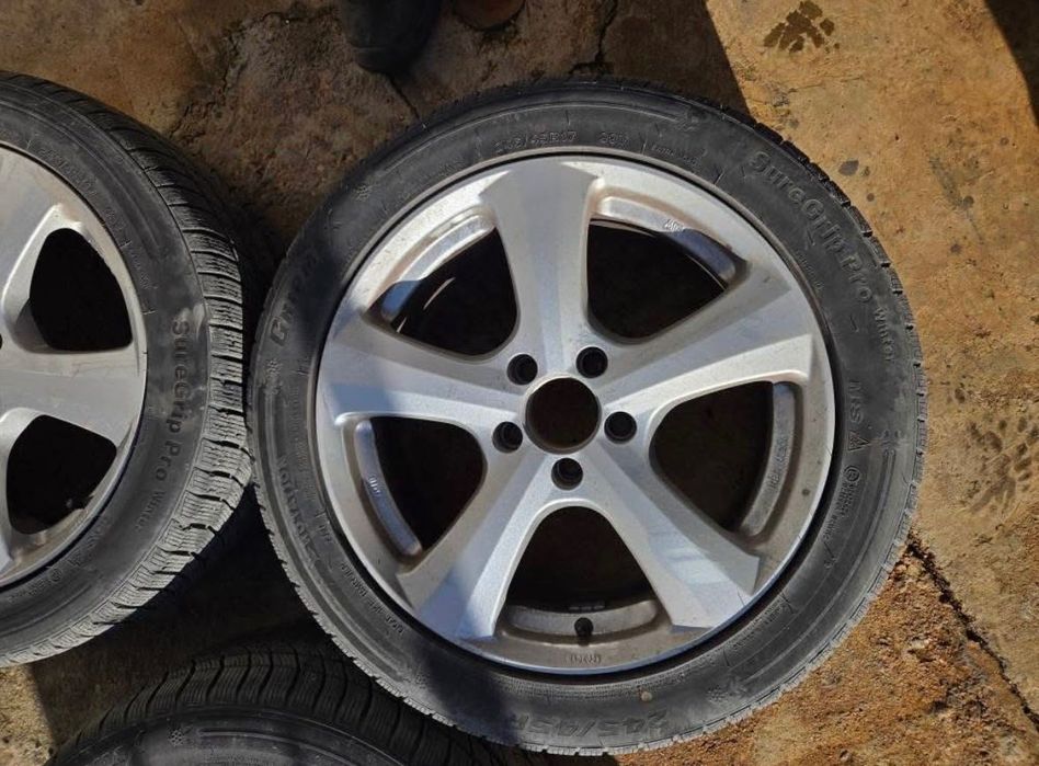 Зимни гуми с алуминиеви джанти 17ки за мерцедес