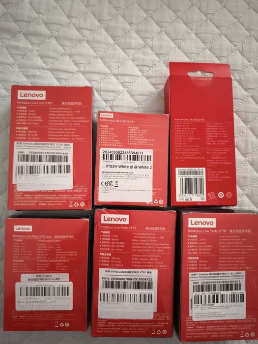 Vând căști wireless de la Lenovo, noi, sigilate!!!