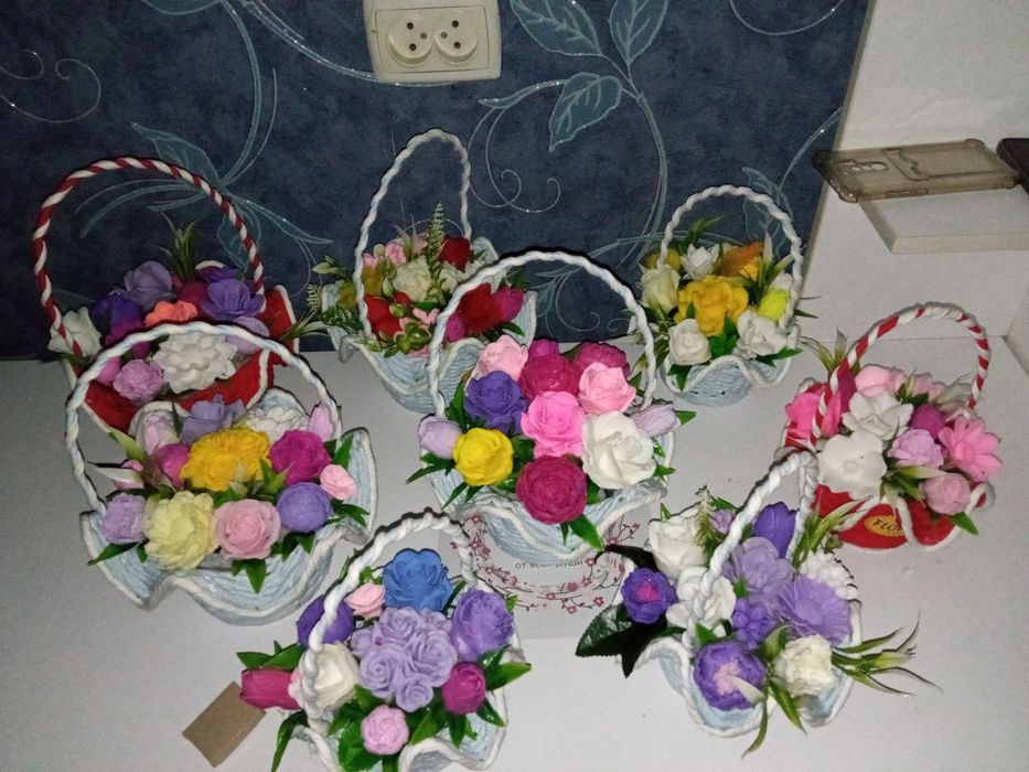 Букеты из ароматного мыла