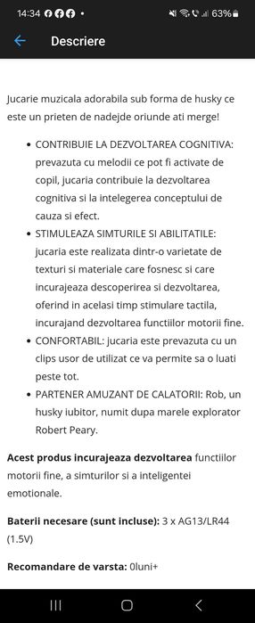 Jucarie carucior/patut Tiny Love Nou!