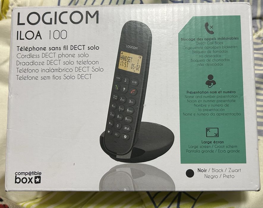 Безжичен стационарен DECT телефон Logicom ILOA 100