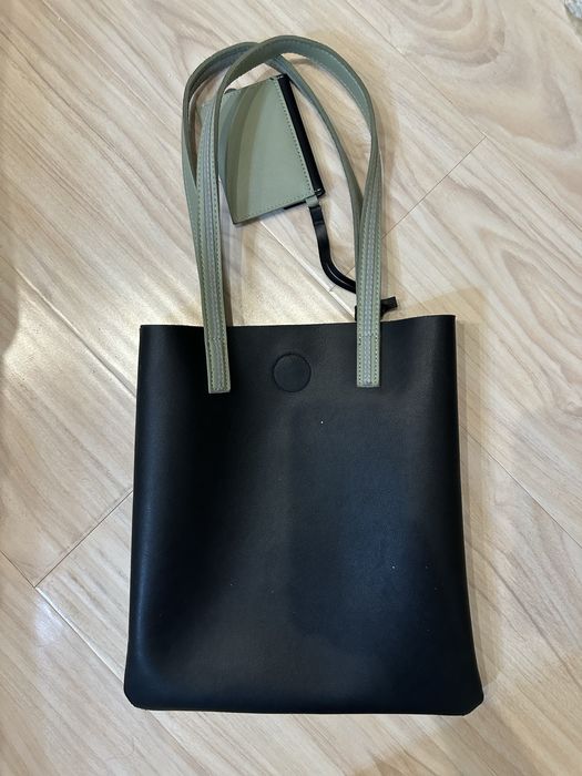 Черно-зеленый шоппер