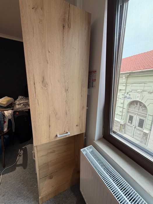 Dulap înalt / coloană depozitare – stejar (210,5 × 60 × 30 cm)