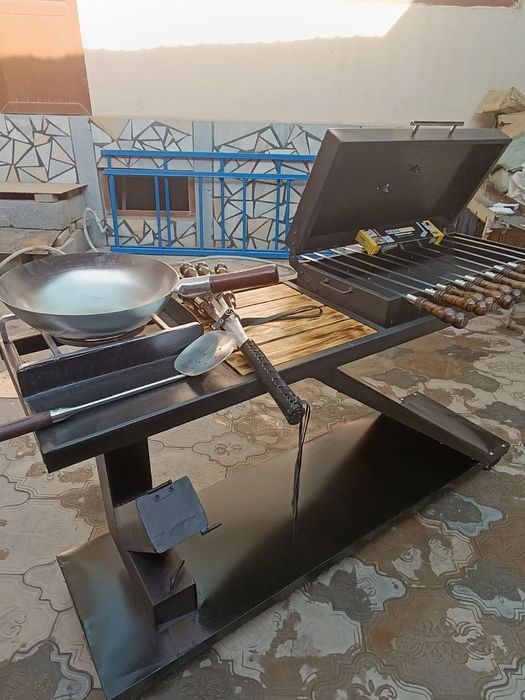 Продается мангалы учак казаны всё что нужно для летнего кухни