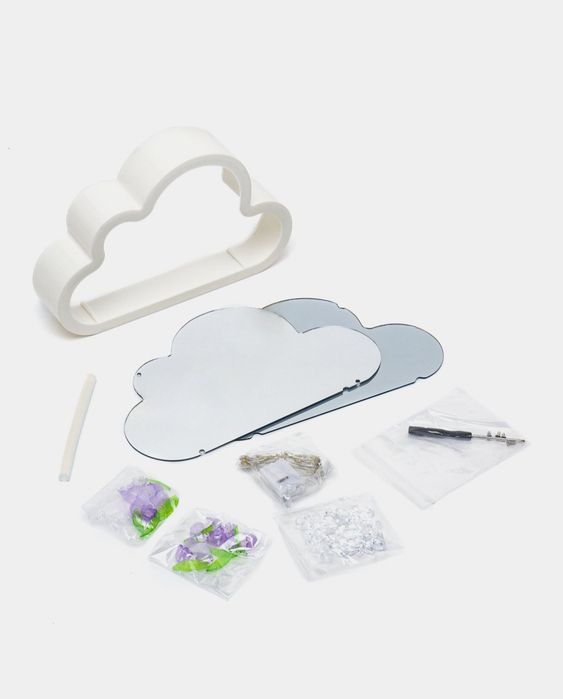 Зеркало- светильник. Цвет фиолетовый