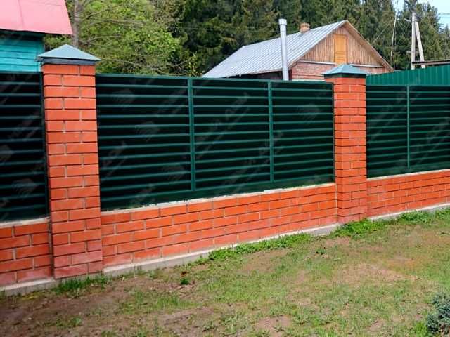 Забор жалюзи горизонтальный