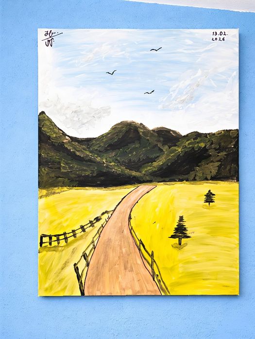 Vând tablo pictat manual pe pânză