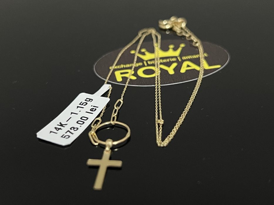 Bijuteria Royal CB : Lănțișor damă aur nou 14k 1,15gr