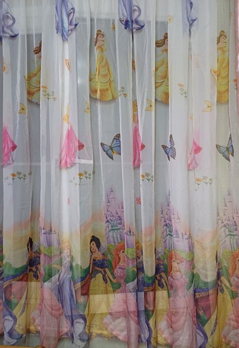 Штора белая Дисней