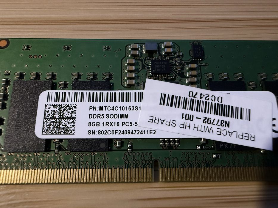 RAM 16GB (2x8) DDR5 SODIMM памет 5600