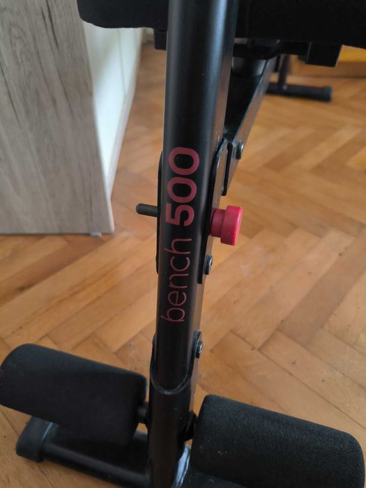Сгъваема и  регулируема фитнес лежанка Domyos bench 500