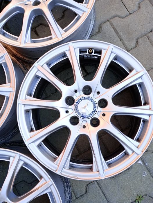 4 jante aliaj 5x112 R16 originale Mercedes C-class E-class vito viano b-class a-class