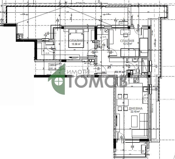 Прекрасен тристаен апартамент ново строителство в кв. Казански
