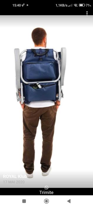 Vând scaun pliabil tip rucsac