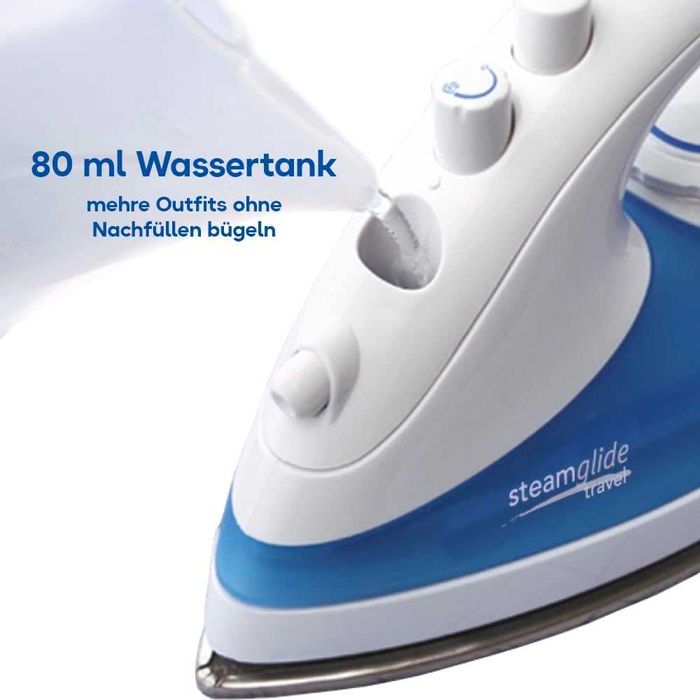 Мини парна ютия Russell Hobbs (22470-56) 830W Плоча с незалепващо покритие