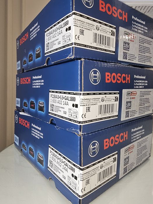 Стартов комплект Bosch ProCORE18V 1x 4,0Ah + 1x 5,5Ah + GAL 1880 CV
