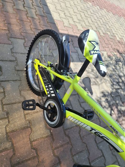 Bicicleta copii TEC Ares, culoare galben, roata 20", din otel