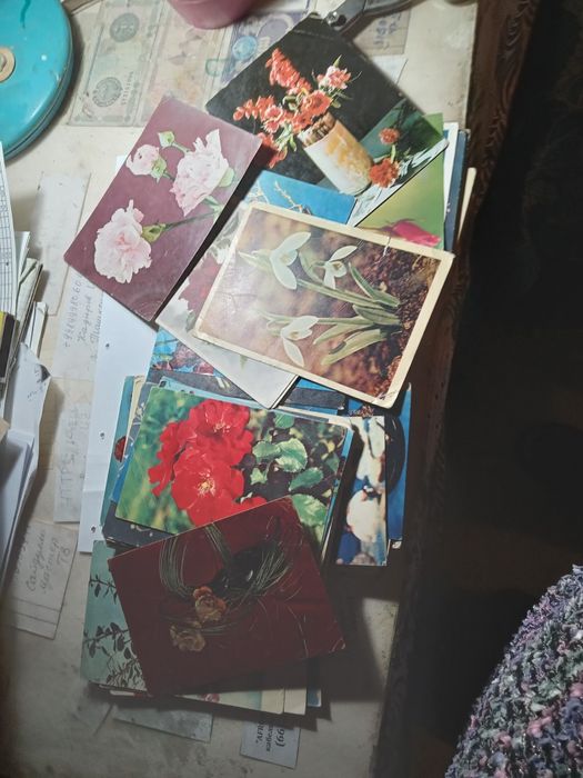 Открытки,серия Цветы,выпуск 60-70 годы.