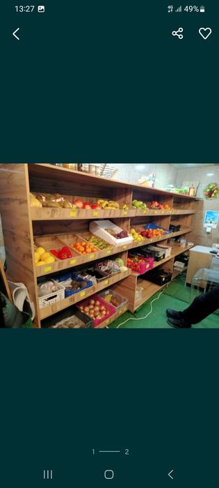 Полка на овощной продажу