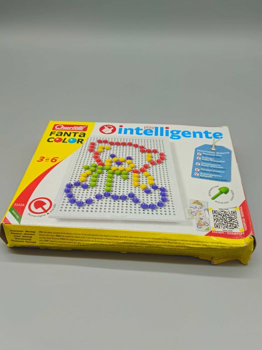 Детска мозайка с пинчета (пегборд), 3–6 г. FantaColor Basic 100