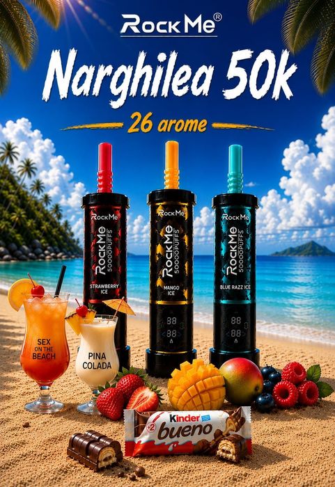 Narghilea Vape RockMe Sheesha 50000